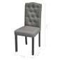 vidaXL Sillas de comedor 2 unidades tela gris vidaXL Sillas de comedor 2 unidades tela gris