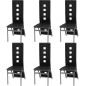 vidaXL Conjunto de comedor de siete piezas negro
