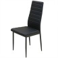 vidaXL Conjunto de mesas y sillas de comedor de cinco piezas negro vidaXL Conjunto de mesas y sillas de comedor de cinco piezas negro