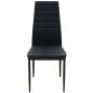 vidaXL Conjunto de mesas y sillas de comedor de cinco piezas negro vidaXL Conjunto de mesas y sillas de comedor de cinco piezas negro