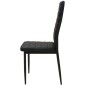 vidaXL Conjunto de mesas y sillas de comedor de cinco piezas negro vidaXL Conjunto de mesas y sillas de comedor de cinco piezas negro