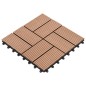vidaXL Baldosas de porche WPC 30x30 cm 2 m² marrón 22 unidades vidaXL Baldosas de porche WPC 30x30 cm 2 m² marrón 22 unidades