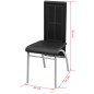 vidaXL Conjunto de comedor de cinco piezas negro vidaXL Conjunto de comedor de cinco piezas negro