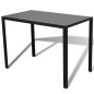 vidaXL Conjunto de mesa y sillas de comedor 5 piezas negro vidaXL Conjunto de mesa y sillas de comedor 5 piezas negro
