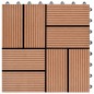 vidaXL Baldosas de porche WPC 30x30 cm 2 m² marrón 22 unidades vidaXL Baldosas de porche WPC 30x30 cm 2 m² marrón 22 unidades