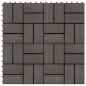 vidaXL Baldosas de porche WPC 30x30 cm 2 m² marrón oscuro 22 unidades vidaXL Baldosas de porche WPC 30x30 cm 2 m² marrón oscuro 22 unidades