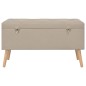 vidaXL Taburetes de almacenamiento 3 piezas beige de tela vidaXL Taburetes de almacenamiento 3 piezas beige de tela
