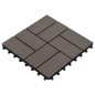 vidaXL Baldosas de porche WPC 30x30 cm 2 m² marrón oscuro 22 unidades vidaXL Baldosas de porche WPC 30x30 cm 2 m² marrón oscuro 22 unidades