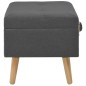 vidaXL Taburetes de almacenamiento 3 piezas gris oscuro de tela vidaXL Taburetes de almacenamiento 3 piezas gris oscuro de tela