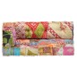vidaXL Puf patchwork de tela vidaXL Puf patchwork de tela