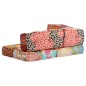 vidaXL Puf patchwork de tela vidaXL Puf patchwork de tela