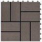 vidaXL Baldosas de porche WPC 30x30 cm 2 m² marrón oscuro 22 unidades vidaXL Baldosas de porche WPC 30x30 cm 2 m² marrón oscuro 22 unidades