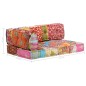 vidaXL Puf patchwork de tela vidaXL Puf patchwork de tela