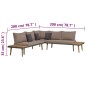 vidaXL Juego muebles de jardín 4 piezas y cojines madera maciza acacia vidaXL Juego muebles de jardín 4 piezas y cojines madera maciza acacia