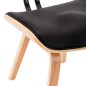 vidaXL Sillas de comedor 2 uds madera curvada y cuero sintético negro vidaXL Sillas de comedor 2 uds madera curvada y cuero sintético negro