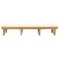 vidaXL Tumbona plegable con cojín madera maciza de acacia vidaXL Tumbona plegable con cojín madera maciza de acacia