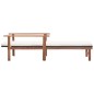 vidaXL Tumbona con cojín ratán sintético y madera maciza acacia negro vidaXL Tumbona con cojín ratán sintético y madera maciza acacia negro