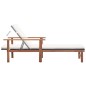 vidaXL Tumbona con cojín ratán sintético y madera maciza acacia negro vidaXL Tumbona con cojín ratán sintético y madera maciza acacia negro
