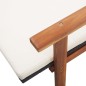 vidaXL Tumbona con cojín ratán sintético y madera maciza acacia negro vidaXL Tumbona con cojín ratán sintético y madera maciza acacia negro