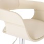 vidaXL Taburete de cocina cuero sintético blanco vidaXL Taburete de cocina cuero sintético blanco