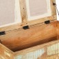 vidaXL Banco de almacenamiento de madera reciclada maciza 80x40x40 cm vidaXL Banco de almacenamiento de madera reciclada maciza 80x40x40 cm