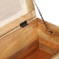 vidaXL Banco de almacenamiento de madera reciclada maciza 80x40x40 cm vidaXL Banco de almacenamiento de madera reciclada maciza 80x40x40 cm