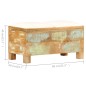 vidaXL Banco de almacenamiento de madera reciclada maciza 80x40x40 cm vidaXL Banco de almacenamiento de madera reciclada maciza 80x40x40 cm