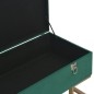 vidaXL Banco con compartimento 105 cm verde de terciopelo vidaXL Banco con compartimento 105 cm verde de terciopelo