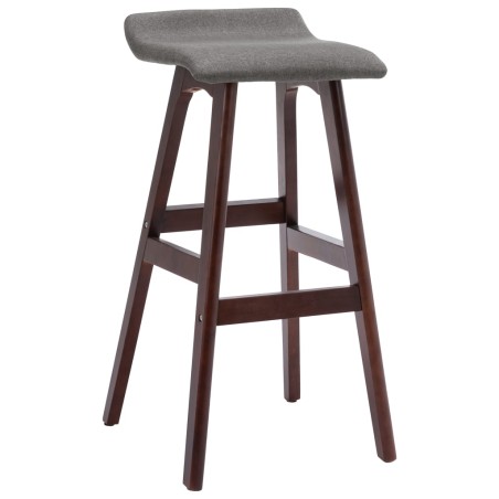 vidaXL Taburete de cocina de tela gris oscuro