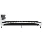 vidaXL Estructura de cama con LED de cuero sintético negro 140x200 cm