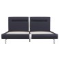 vidaXL Estructura de cama con LED cuero sintético negro 160x200 cm vidaXL Estructura de cama con LED cuero sintético negro 160x200 cm