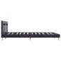 vidaXL Estructura de cama con LED cuero sintético negro 160x200 cm vidaXL Estructura de cama con LED cuero sintético negro 160x200 cm