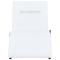 vidaXL Diván de masaje con almohada de cuero sintético blanco vidaXL Diván de masaje con almohada de cuero sintético blanco