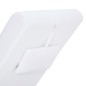 vidaXL Diván de masaje con almohada de cuero sintético blanco vidaXL Diván de masaje con almohada de cuero sintético blanco