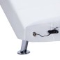 vidaXL Diván de masaje con almohada de cuero sintético blanco vidaXL Diván de masaje con almohada de cuero sintético blanco