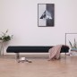 vidaXL Sofá cama con dos almohadas de poliéster negro vidaXL Sofá cama con dos almohadas de poliéster negro