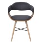 vidaXL Sillas de comedor 6 unidades madera curvada y tela gris oscuro vidaXL Sillas de comedor 6 unidades madera curvada y tela gris oscuro