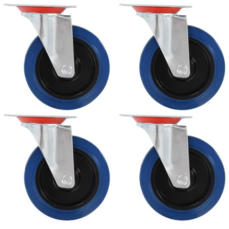 vidaXL Ruedas giratorias 12 unidades 125 mm