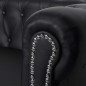 vidaXL Sofás Chesterfield de 2 y 3 plazas cuero sintético negro vidaXL Sofás Chesterfield de 2 y 3 plazas cuero sintético negro