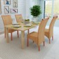 vidaXL Sillas de comedor 4 unidades ratán natural marrón vidaXL Sillas de comedor 4 unidades ratán natural marrón