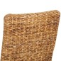 vidaXL Sillas de comedor 4 unidades madera maciza de mango y abacá vidaXL Sillas de comedor 4 unidades madera maciza de mango y abacá