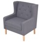 vidaXL Conjunto de sofás 2 piezas tela gris vidaXL Conjunto de sofás 2 piezas tela gris