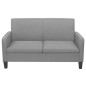 vidaXL Conjunto de sofás de 2 piezas tela gris claro vidaXL Conjunto de sofás de 2 piezas tela gris claro