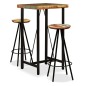 vidaXL Set muebles de bar 3 piezas madera maciza reciclada vidaXL Set muebles de bar 3 piezas madera maciza reciclada