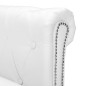 vidaXL Sofá Chesterfield en forma L cuero artificial blanco vidaXL Sofá Chesterfield en forma L cuero artificial blanco