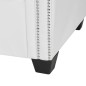 vidaXL Sofá Chesterfield en forma L cuero artificial blanco vidaXL Sofá Chesterfield en forma L cuero artificial blanco