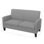 vidaXL Conjunto de sofás de 2 piezas tela gris claro vidaXL Conjunto de sofás de 2 piezas tela gris claro