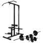 vidaXL Máquina de musculación con pesas y mancuernas 30,5 kg vidaXL Máquina de musculación con pesas y mancuernas 30,5 kg