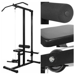 vidaXL Máquina de musculación con pesas y mancuernas 30,5 kg 