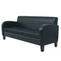 vidaXL Conjunto de sofás 2 piezas cuero sintético negro vidaXL Conjunto de sofás 2 piezas cuero sintético negro